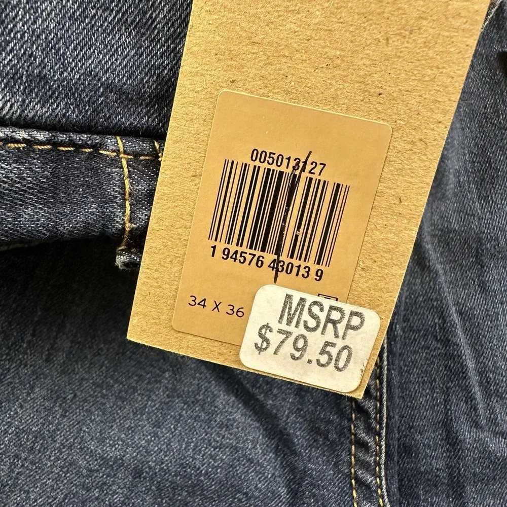 NWT Levis 501 XX Mens 34x36 Button Fly Original Stretch Tall Denim Medium‎ wash